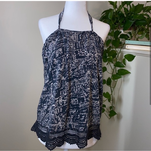 Mossimo Abstract Print Open Back Tank Top - Picture 2 of 8